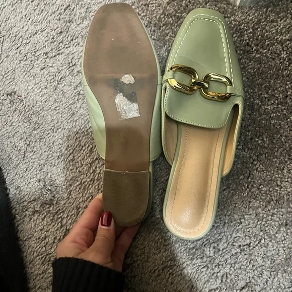 Light green mules - Picture 3 of 8